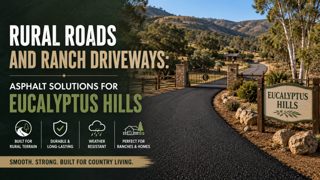Rural Roads and Ranch Driveways: Asphalt Solutions for Eucalyptus Hills