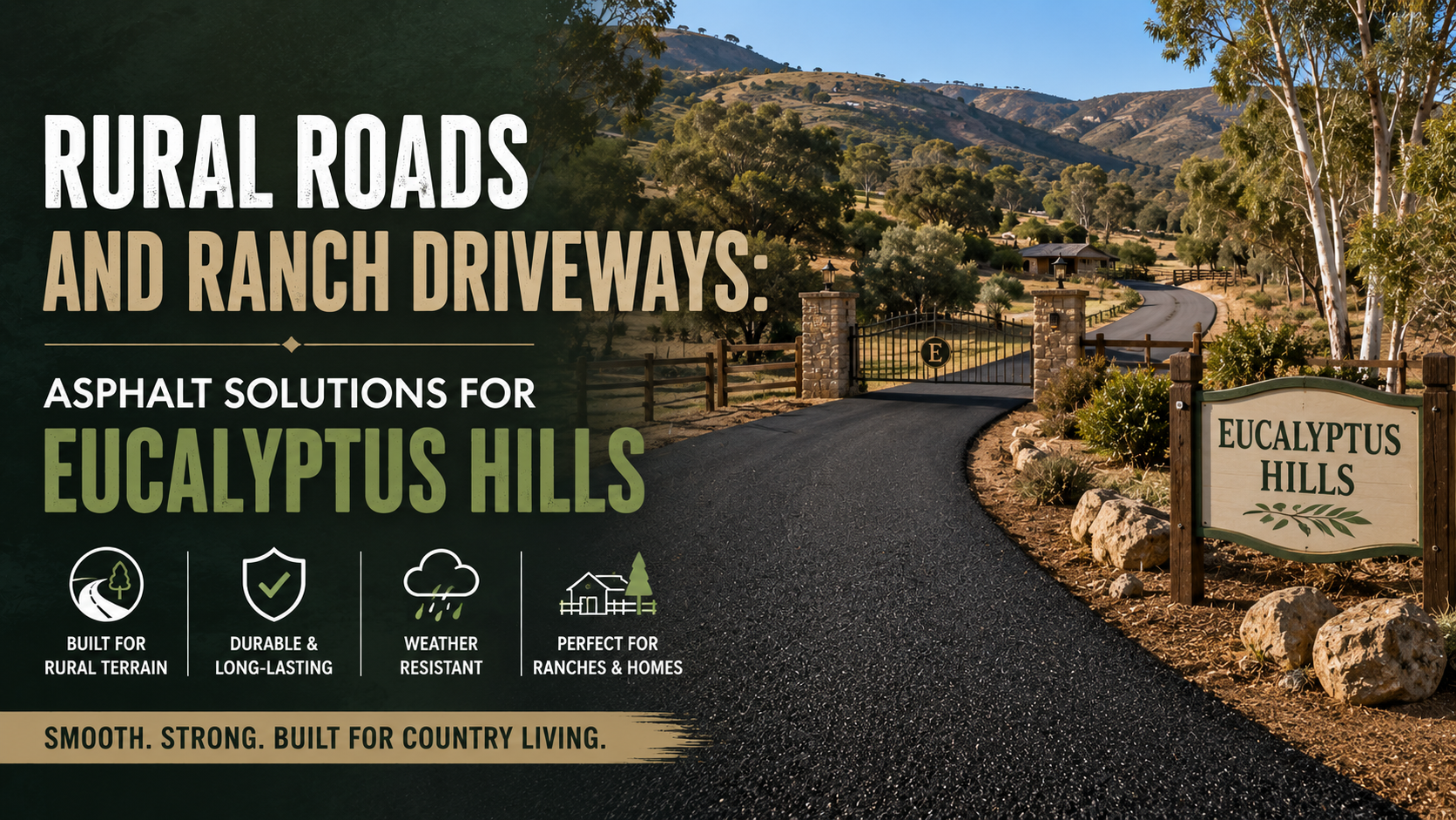 Rural Roads and Ranch Driveways: Asphalt Solutions for Eucalyptus Hills